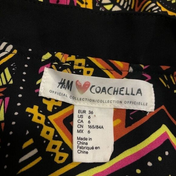 H&M x Coachella Geo Aztec Printed Bomber Jacket - Picture 8 of 10